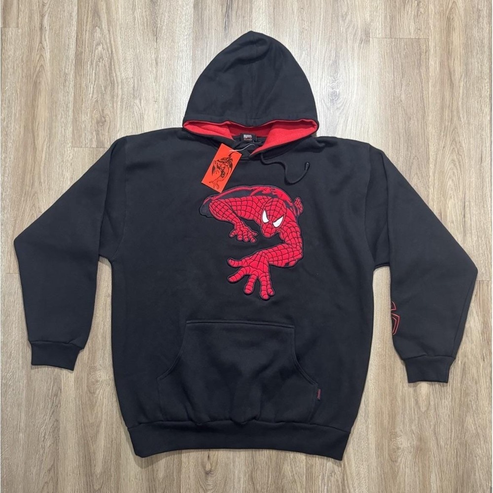 Vintage‎ 2002 Marvel Spiderman Hoodie Size XL